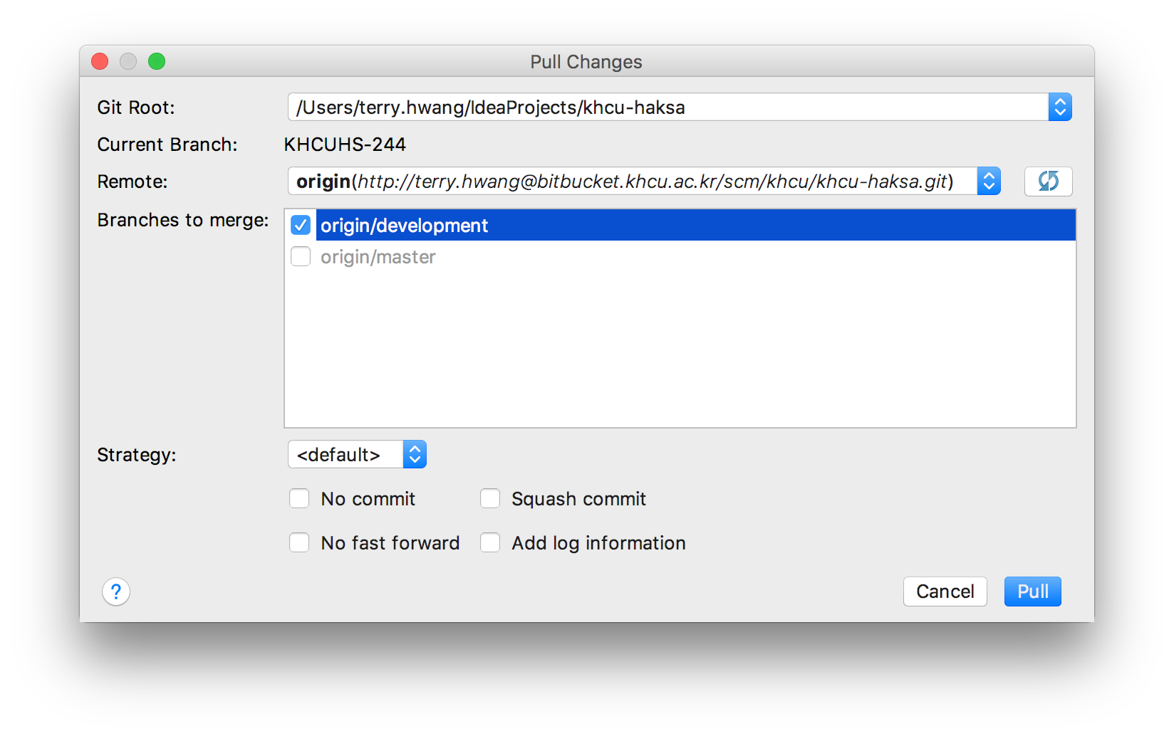 Bitbucket Intellij 연동 CURVC DevOps Confluence DC